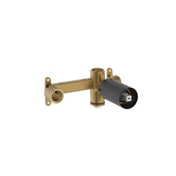 Corps d'encastrement Universal Noir Mat pour robinetterie Ona
