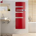 Sèche serviette électrique Serenis 750 Watts, Mât à droite Rouge Passion