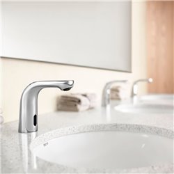 Robinet électronique lavabo L20-E Chromé alim. Par piles accessible pour PMR