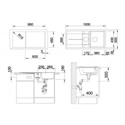 Evier Metra 6 S Automatique Café 515045