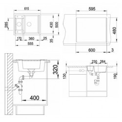 Evier Metra 6 Automatique Anthracite 516165