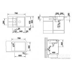 Evier Metra 6 S Compact Blanc 513468