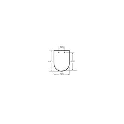 Abattant WC Inspira Square carrée Blanc Brillant