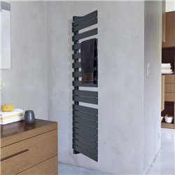 Sèche serviette eau chaude Fassane Spa Twist FLT 429 Watts, Hauteur 902 mm