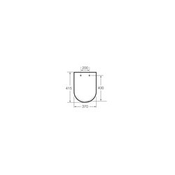 Abattant WC Inspira Round Rimless Rond Blanc Mat