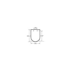 Abattant WC The Gap Square Carré frein de chute 45,35x35 cm