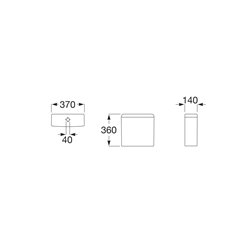 Reservoir WC Meridian Blanc 3/4,5 Litres