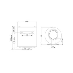 Chauffe-eau électrique Pro 1 Eco 100 Litres