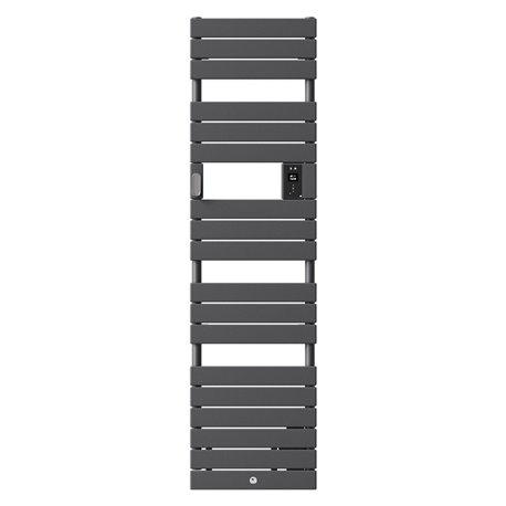 Sèche serviette électrique Riviera 2 Étroit 750+1000 Watts, Gris Menhir