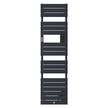 Sèche serviette électrique Riviera 2 Étroit 500 Watts, Gris Ardoise