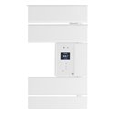 Sèche serviette électrique Riviera 2 Étroit 750+1000 Watts, Blanc Satin