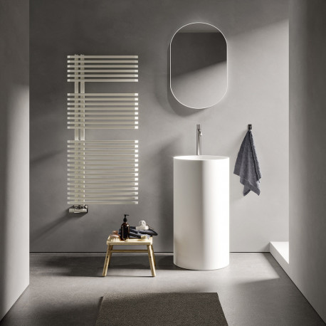 Sèche serviette eau chaude Jazz 438 Watts, Collecteur à gauche