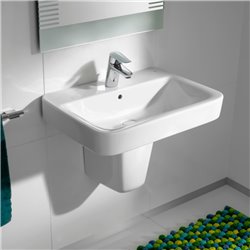 Lave-mains Senso Square 1 trou percé 2 trous prépercés 450 mm-DESTOCK
