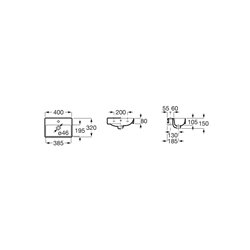 Lave-mains Ona Blanc Mat 40x32 cm