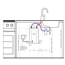 Chauffe-eau électrique CEX, 5 Litres 11 KWatts