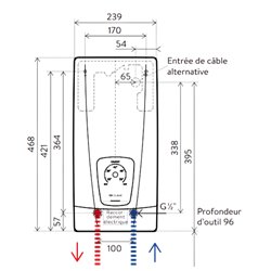 Chauffe-eau DCX Next 3200-36313, 5 Litres, 13,5  kWatts