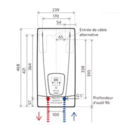 Chauffe-eau DEX 12 Next 3200-36412, 5 Litres