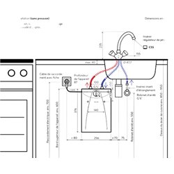 Chauffe-eau S 5-U/SNT 4100-42055, 5 Litres, 2 kWatts avec mélangeur