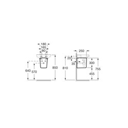 Semi-colonne Dama compact pour lavabo blanc mat