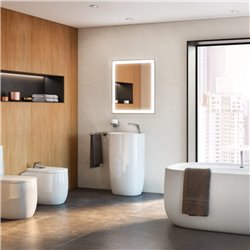 Lavabo Beyond Totem 50x45x88 cm Blanc Brillant