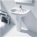 Lavabo Meridian 60x46x15 cm Blanc brillant