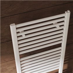 Sèche serviette eau chaude Ares 50 mm 592 Watts, Entraxe 50 mm