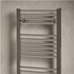 Sèche serviette eau chaude Ares Chromé 50 mm 466 Watts, Robinetterie centrale