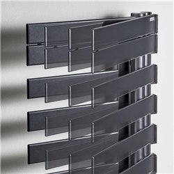 Sèche serviette électrique Régate Twist +Air TXCR-IFS 1000+1000 Watts, Droite