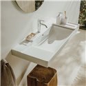 Lavabo Ona 100x46 cm Blanc Mat