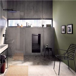 Sèche serviette électrique Zenia AZNR 225+1000 Watts, Droite Noir