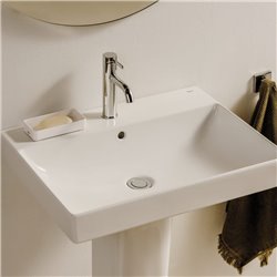 Lavabo Ona 55x46 cm Blanc Brillant