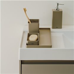 Lavabo Ona 80x46 cm, version à droite, Blanc Brillant