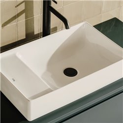 Vasque Ona 55x34,5 cm Blanc brillant