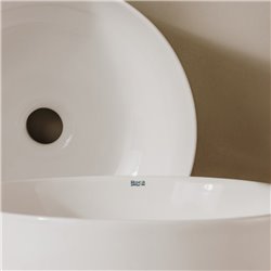Vasque Ona Ø37 cm Blanc brillant