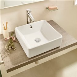 Vasque The Gap Square 39x37 cm  Blanc brillant