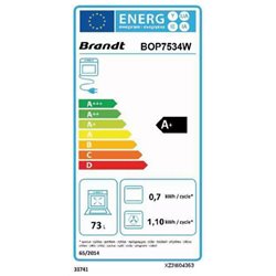 Four pyrolyse BOP7534W 73 Litres Multifonction