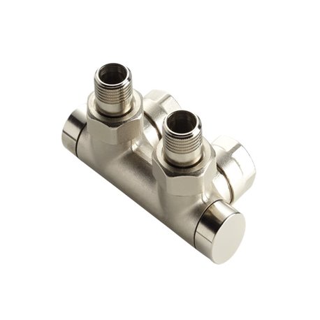 Vanne d'isolement en H coude 841038 Pack vanne isolement nickelé