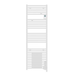 Sèche serviette électrique Doris 750+1000 Watts, Blanc Carat