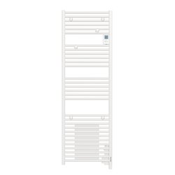 Sèche serviette électrique Doris 500+1000 Watts, Blanc Brillant