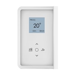 Sèche serviette électrique Doris 500+1000 Watts, Blanc Brillant