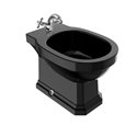 Bidet sur pied Carmen Noir, 28x56x40 cm, 1 trou percé