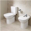 Bidet sur pied Debba Square Blanc, 35,5x54x40 cm, 1 trou percé