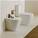 Bidet sur pied Ona Blanc Brillant 53x36x42 cm, 1 trou percé