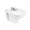 Bidet suspendu Debba Square Blanc, 35,5x54x30,5 cm, 1 trou percé