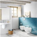 Bidet suspendu Meridian Blanc, 36x56x30 cm sans perçage
