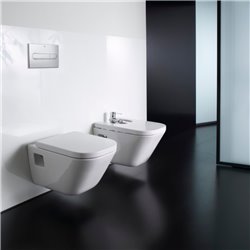 Bidet suspendu The Gap Square Blanc, 35x54x40 cm, 1 trou percé