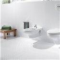 Bidet suspendu Victoria Blanc, 35,5x54,5x40 cm, 1 trou percé