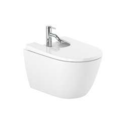 Bidet suspendu Ona Blanc brillant, 36x53x29 cm, 1 trou percé