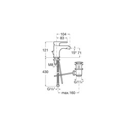Robinet bidet L20 Chromé 