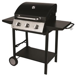 Barbecue gaz 3 feux Harlem 335541 noir